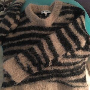 Madewell wooly alpaca sweater fuzzy